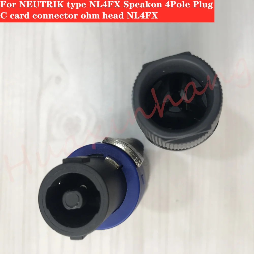 30 шт./лот для Neutrik NL4FX Разъем speakON 4 полюс штекер аудио Мощность усилитель кабельные разъемы для динамиков