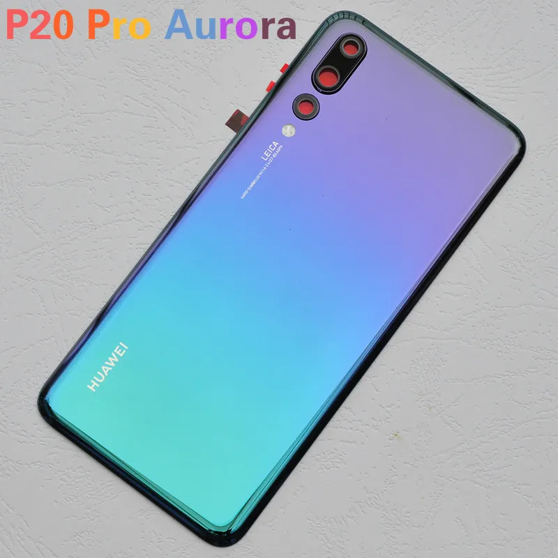 Задняя стеклянная крышка для huawei P20 Pro крышка батареи задняя панель Задняя Дверь Корпус чехол для huawei P20 крышка батареи+ объектив камеры