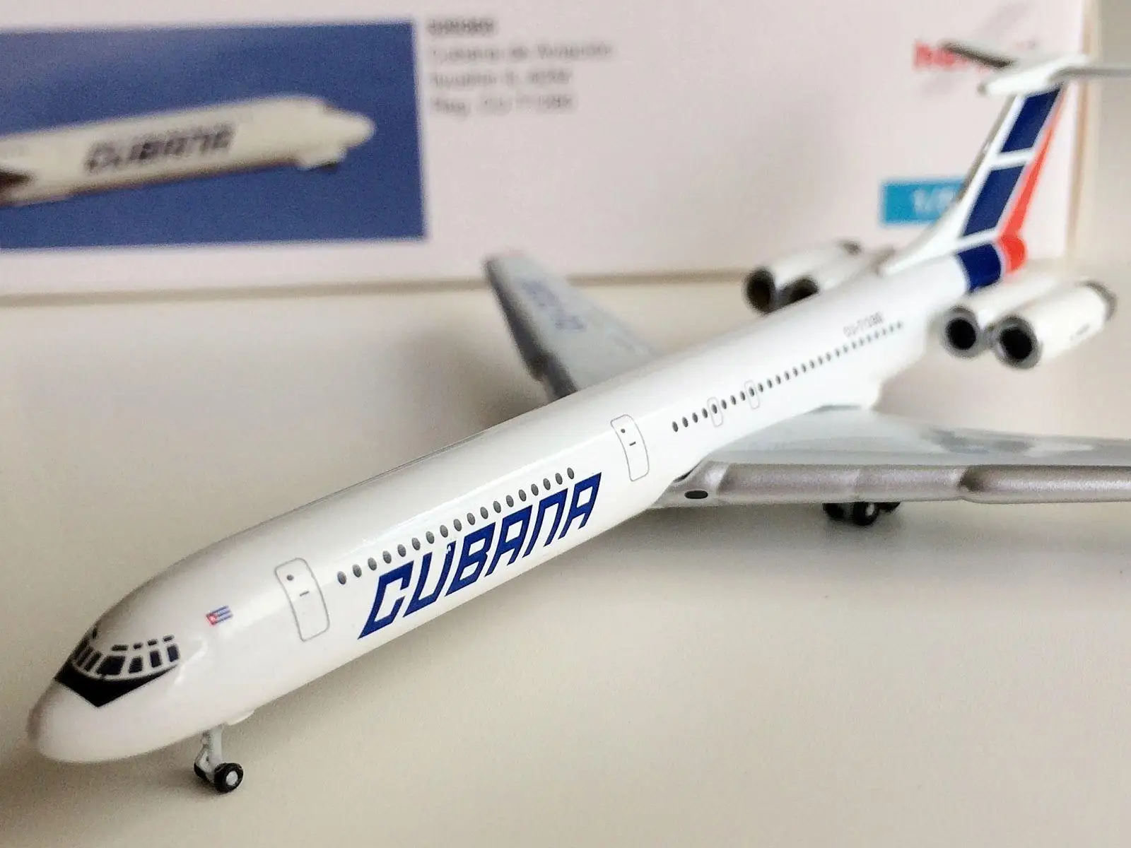 Herpa cubana IL-62M самолет CU-TI280 1/500 литье под давлением модель самолета