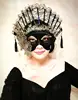 H3419 Women Fan Mask Party Halloween Christmas Festival Fashion Masks Female Venetian Carnival Masquerade Cosplay Accessories ► Photo 2/6