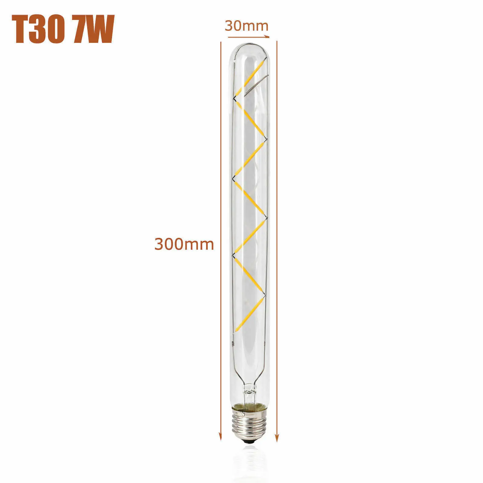7W AC 85-265V Винтажный Ретро T30 E27 светодиодный COB светильник накаливания 2 Вт 3 Вт 4 Вт 5 Вт 6 Вт 7 Вт 8 Вт теплый белый светильник 220 В для украшения домашнего бара светильник ing - Испускаемый цвет: 7W AC 85-265V