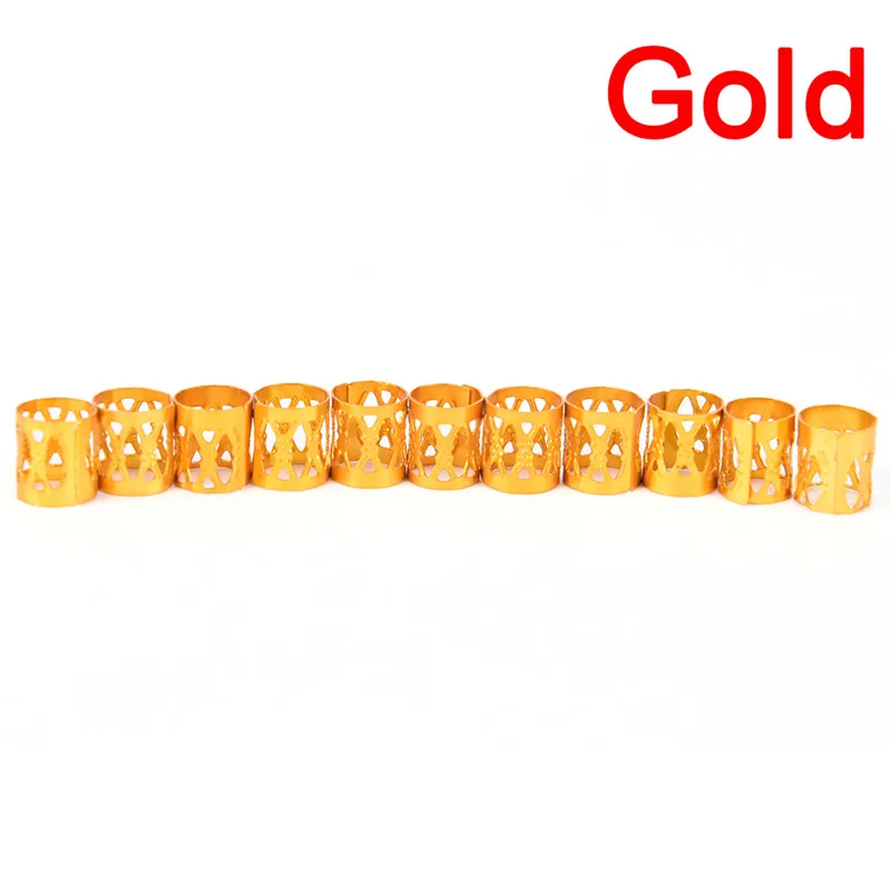 10pcs as shown 10 шт./компл. оплетка манжеты волос кольца "сделай сам", подвязанные лентой, с объемной волной, дредлоки, для увеличения объема, страх бусины шпильки кольца трубчатая манжета зажимы ювелирные украшения для волос кольца 4 стиль - Цвет: 10pcs as shown