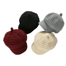 Новинка, простая вязаная шапка для женщин, зимняя шапка Skullies, теплая шапка Gravity falks, женская шапка