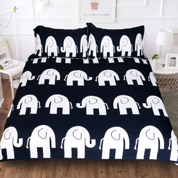 

BEST.WENSDe08Quality Super soft Unicorn Bedding Cartoon Duvet Cover set 3D Dinosaur World bed set 2/3pcs Twin kids bedding set