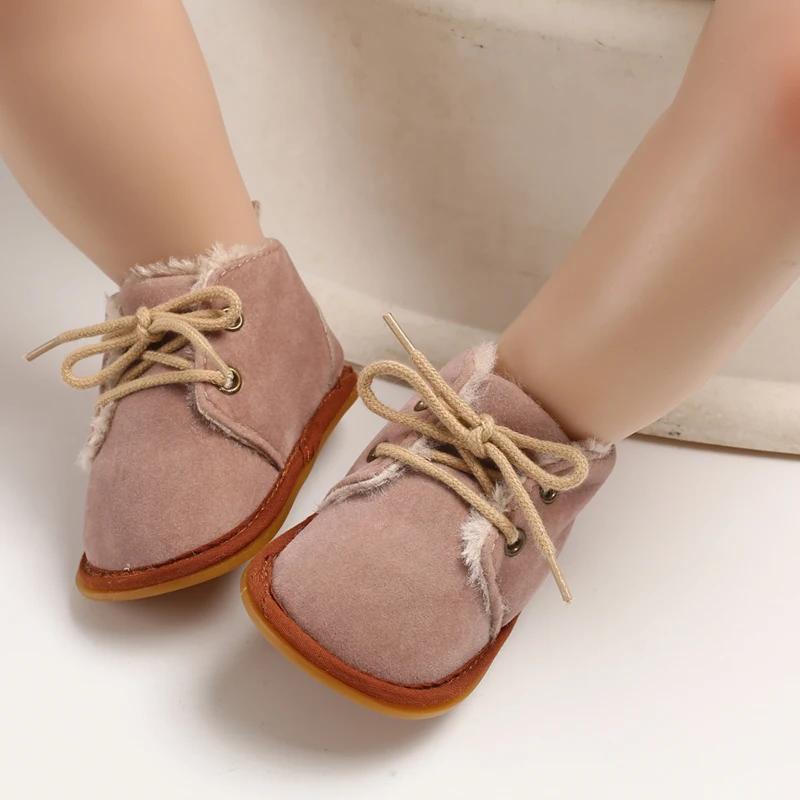 Neue Schnee Baby Booties Schuhe Baby Junge Mädchen Schuhe Krippe Schuhe Winter Warme Baumwolle Anti-slip Sohle Neugeborenen Kleinkind erste Wanderer Schuhe – Detail 9