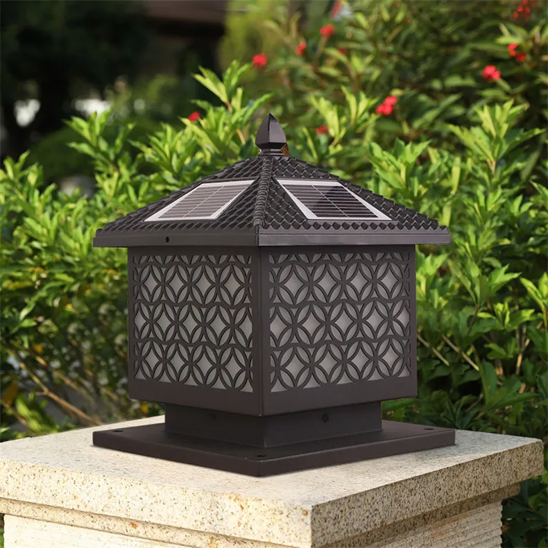 Outdoor Wall Lamps Waterproof Solar panel Modern Light Contemporary Creative Balcony Courtyard Corridor Villa Duplex Hotel