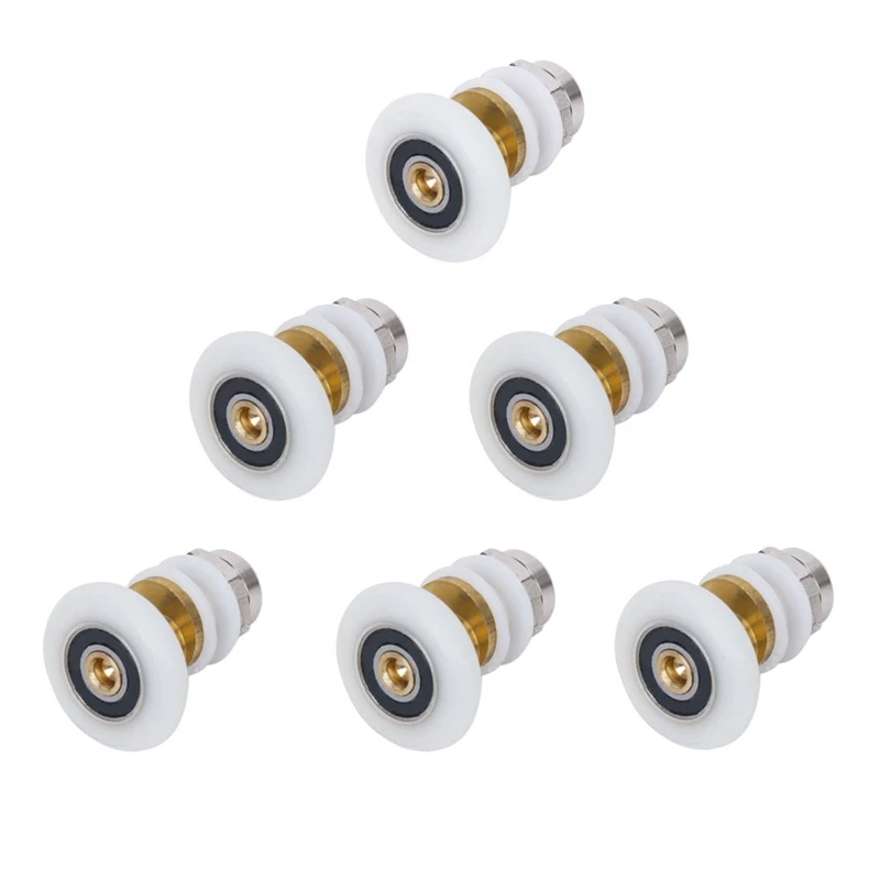 

6pcs Shower Door Roller Runner Wheel 25mm Wheel Diameter