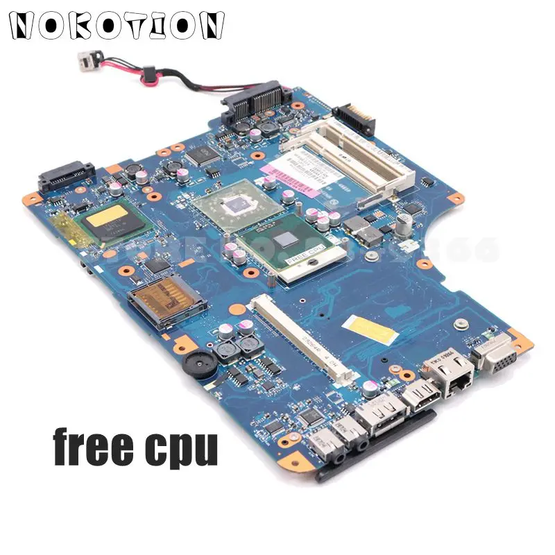 NOKOTION материнская плата для ноутбука Toshiba Satellite L500 L550 GM45 DDR2 процессор с графическим