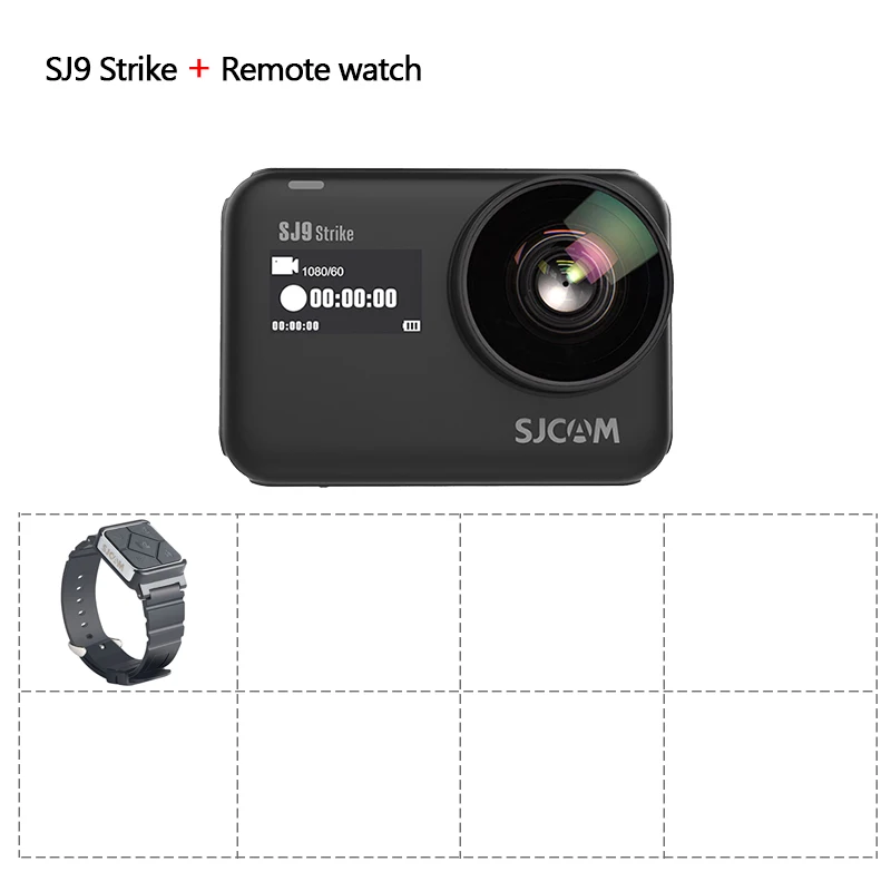 option 1 Оригинальная Экшн-камера SJCAM SJ9 Strike 4K supersmoth GYRO/EIS Водонепроницаемая беспроводная зарядка потоковая sj9 Спортивная камера - Цвет: option 1