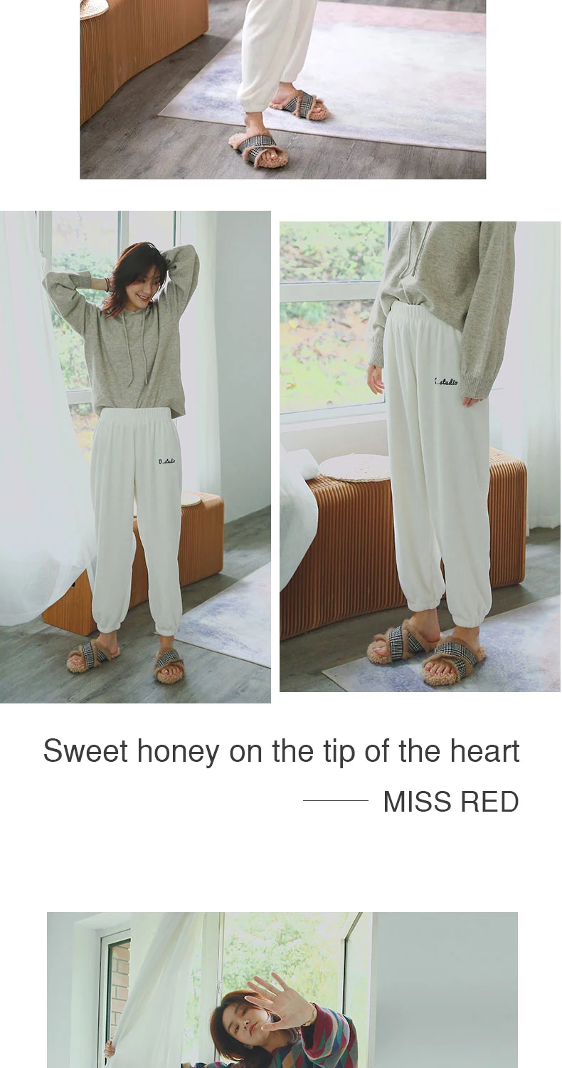 Mianziduo новые модные женские домашние штаны высокая эластичность хорошие качественные леггинсы 6 цветов хлопок молодых женщин брюки пижамы
