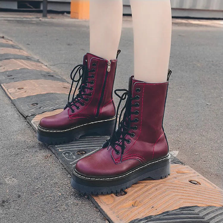 Модная обувь на плоской подошве молнии женские ботинки из искусственной кожи