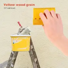 5 отверстий узор тиснение краски резиновый ролик мягкие резиновые деревянные зерна краски ing стены кисти для офиса дома украшения стен
