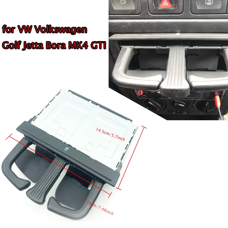 

Front Dash Car Cup Holder Sliding For V*W J*etta Bora G*olf MK4 For Audi A3 S3 A4 A6 Car-styling Cup Holder Storage Box Plasti