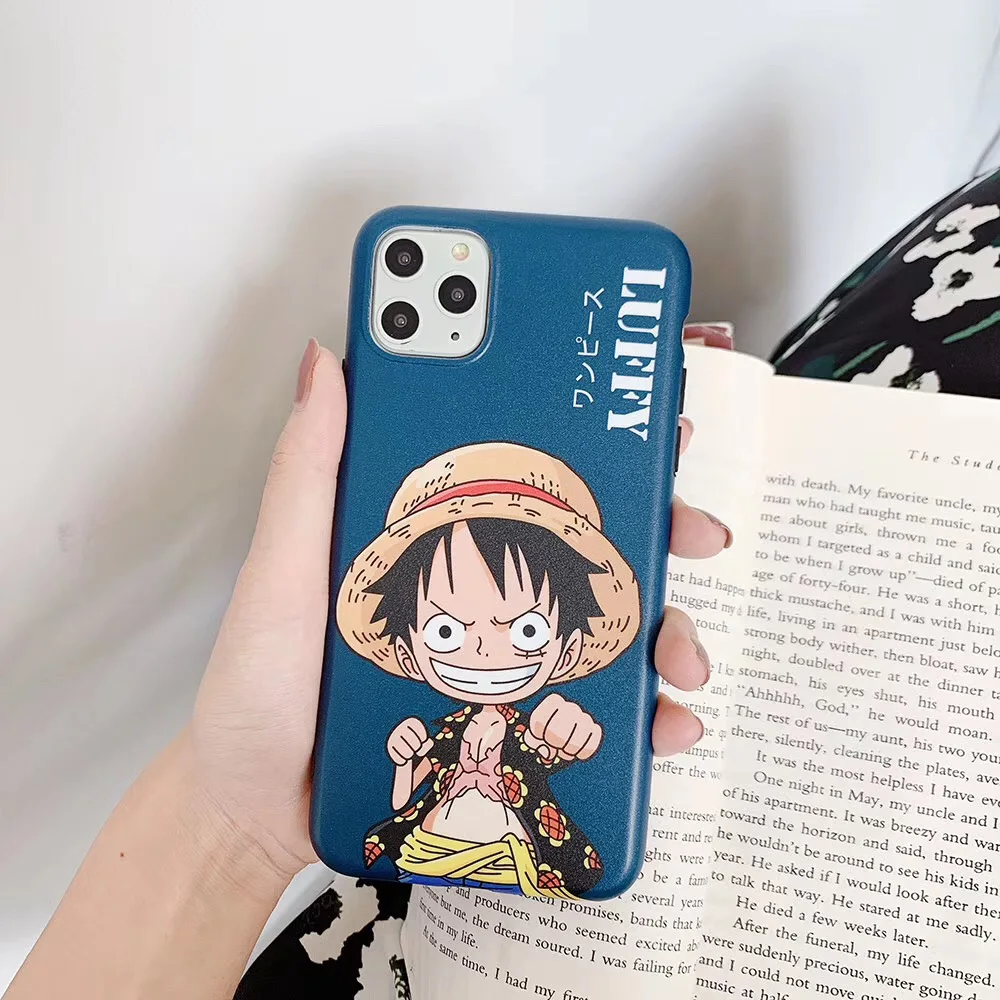 One piece Luffy Зоро глянцевый IMD чехол для iPhone 7 8 Plus 11 Pro X XSM XS XR Япония прыжок аниме