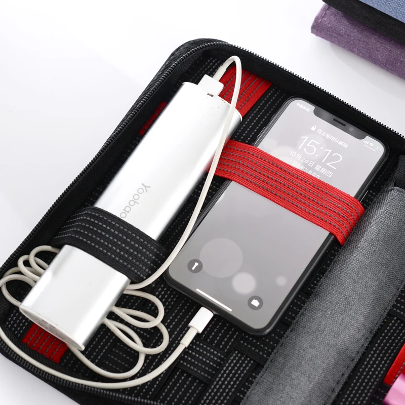 Кабель для передачи данных USB сумка для хранения нескольких Функция цифровой дорожная сумка гарнитура Зарядное устройство Держатель коробка электронные аксессуары