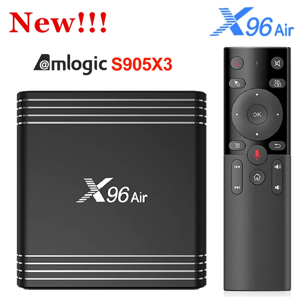 Предпродажа X96 воздуха Amlogic S905X3 Android 9 0 ТВ коробка 4 Гб 64 оперативной памяти 32