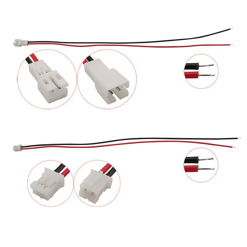 5Pair PH2.0 2Pin JST Wire Connectors Pitch 2.0mm JST 2P Micro Male Plug Female Jack DIY Electrical Cable Adapter 10/15/ 20CM - Image 5