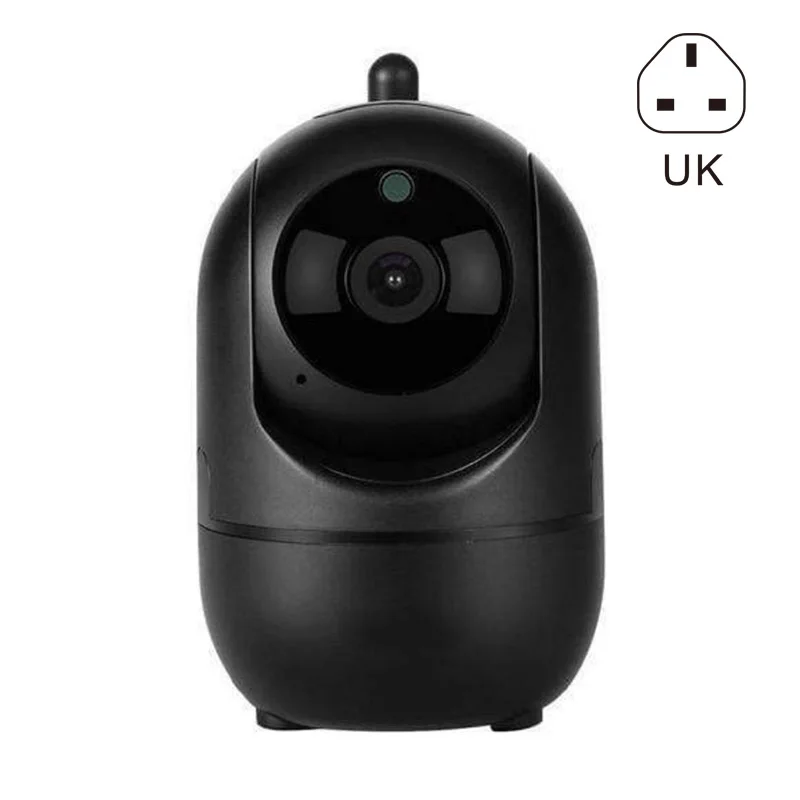 Black UK plug HD 1080P облачная Беспроводная ip-камера интеллектуальное автоматическое отслеживание домашней безопасности наблюдения Wifi камера LFX-ING - Цвет: Black UK plug