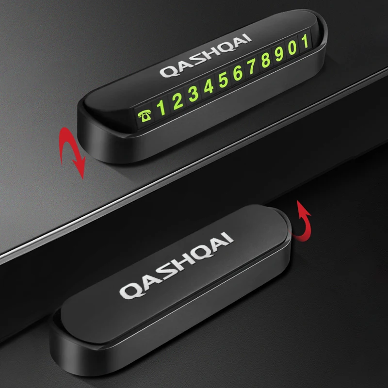 Car Temporary Stop Sign Parking Card Telephone Number Card Plate for NISSAN QASHQAI J10 J11