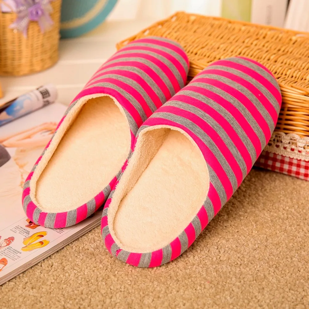 Shoes Woman Slippers Ladies  Warm Home Plush Soft Slippers Anti-slip Winter Floor Bedroom Shoes (22)