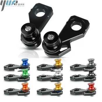 

Motorcycle Accessories Left & Right Rear Wheel Axle Stand Pick Up Hook Set CNC Aluminum For Honda CRF1000L Africa Twin 2016-2019