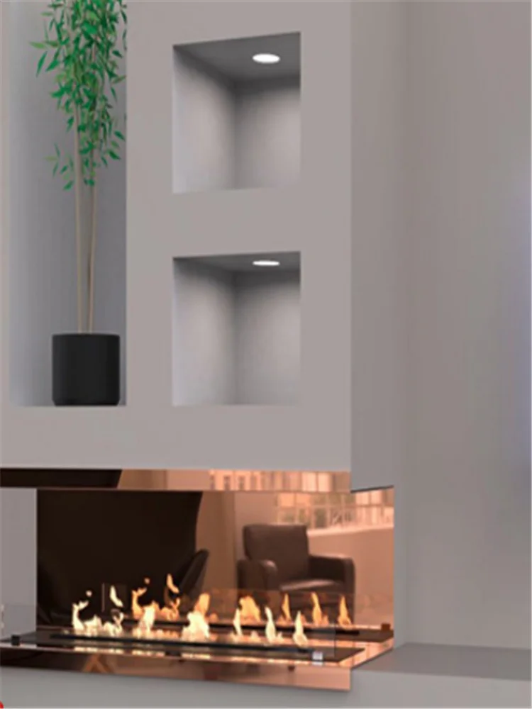 36 inch wifi intelligent smart alexa wlan remote flame ignition contemporary bio ethanol fireplace