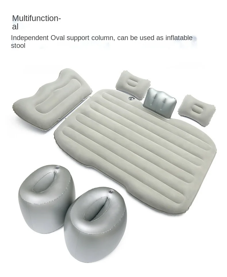 Description Picture 4 of itemMultifunctional Car Inflatable Mattress with Head Guard Adult Car Mattress Car Flocking Inflatable Bed Wholesale