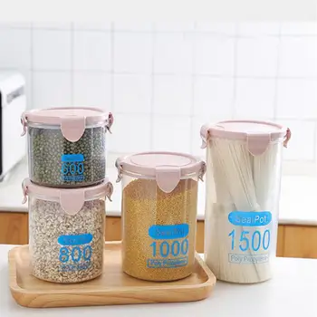 

Container Bottle Case UK Home Storage Storage Bottles Plastic Kitchen Food Cereal Grain Bean Rice Storage Box
