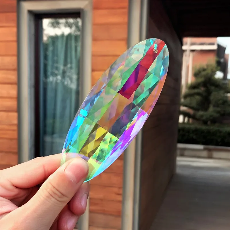 H&ampD 120mm Rainbow Crystal Drop Prism Suncatcher Hanging Pendant Ornament Window Sun Catcher Home Wedding Decoration Accessories | Дом и сад