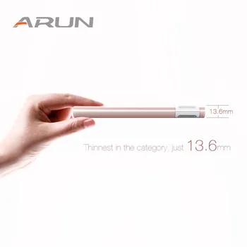 

ARUN Ultral Thin Power Bank, 8000mAh Portable Charger Battery for Mobile Phone ship from Russian Warehouse