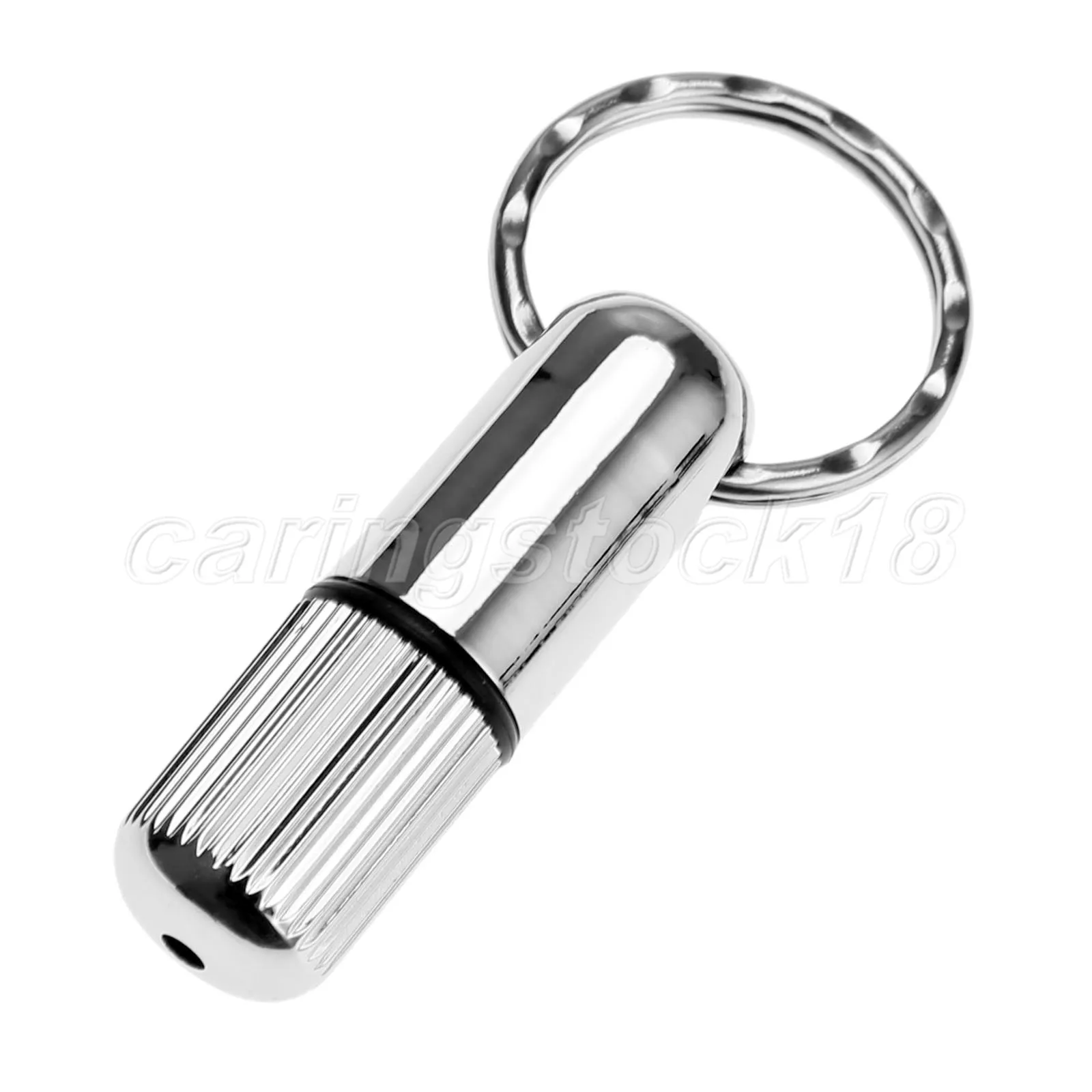 

Silver Stainless Steel Cigar Puncher With Key Chain for Cigar Drilling Smoking Cigar Cutter Pocket Size Convenient to Carry