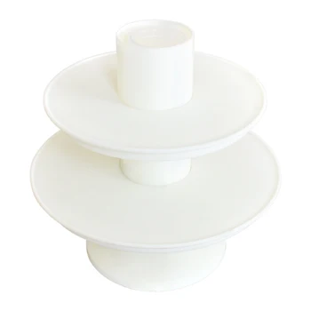

Holder Cake Stand Double Layers 2 In 1 Wedding Event Celebration Porcelain White Home Garden Supplies