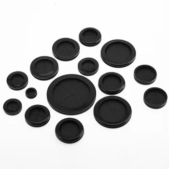 

10pcs 12mm-35mmCirclip Rubber wire grommet gasket Electric box inlet outlet Seal ring Dust plug cover cable holder protector