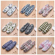 Простые мужские и женские хлопковые льняные рабочие Длинные рукава в Корейском стиле, осенне-зимние противогрязные манжеты с мультяшными принтами