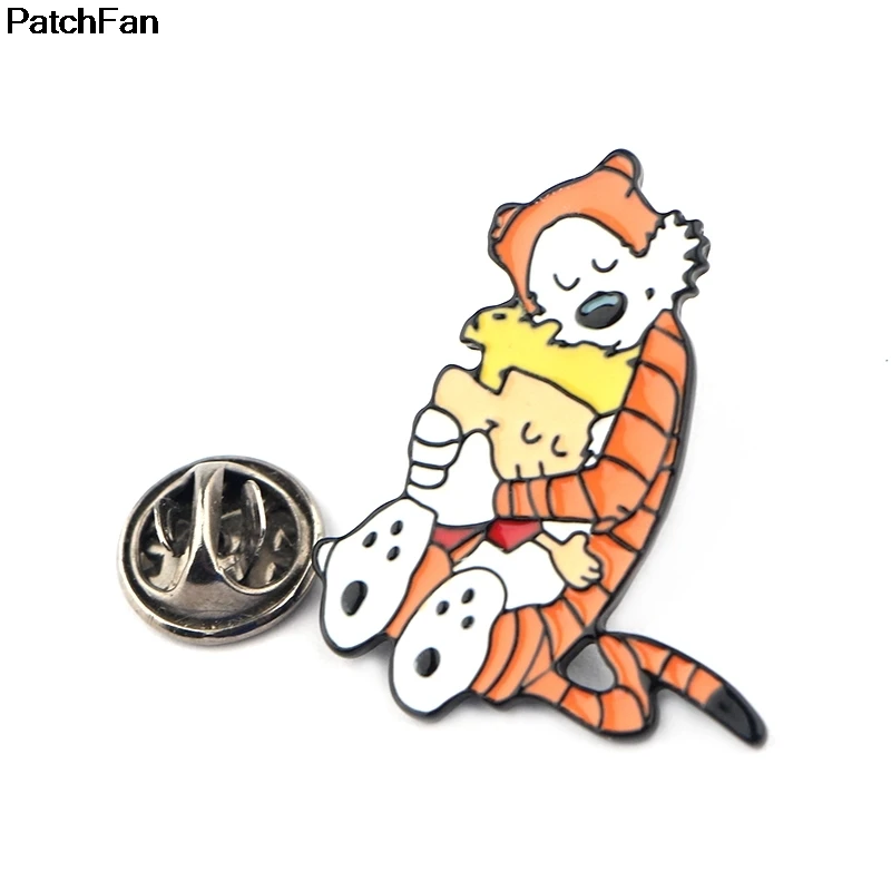 20 шт./лот A2445 Patchfan мультфильм тигр Броши Булавки кулон значки украшенные ювелирные украшения знаки для рубашки рюкзак одежда сумки