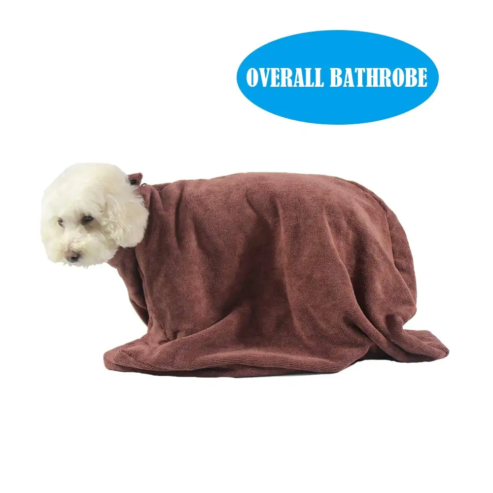 Впитывающий банный халат для животных, кошек и собак из сверхтонкого волокна