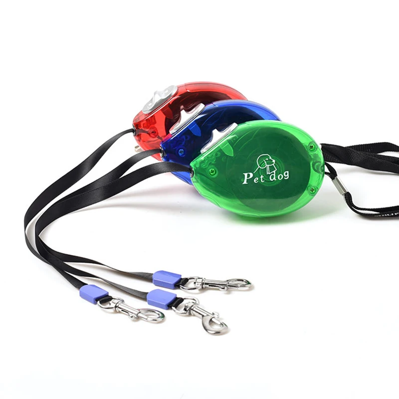

2.5M Creative Dog Leash Retractable Nylon Pet Leash Dog Retractable Leashes Traction Rope Dogs Training Pet Supplies