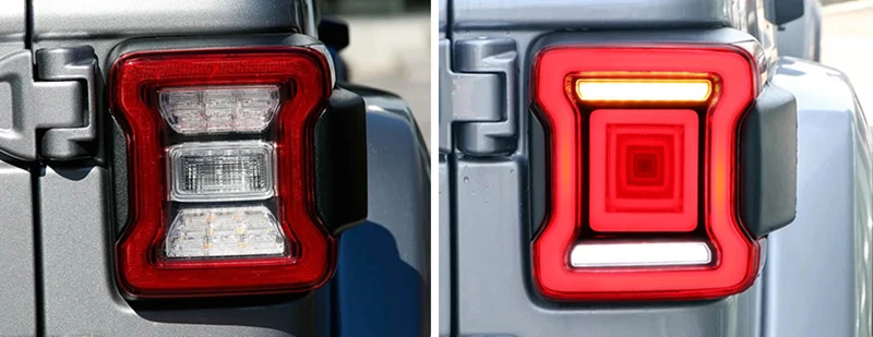 Светодиодный круглый задний светильник для Jeep Wrangler Unlimited JL светодиодный задний светильник, ходовой тормозной светильник, сигнал поворота, задний светильник