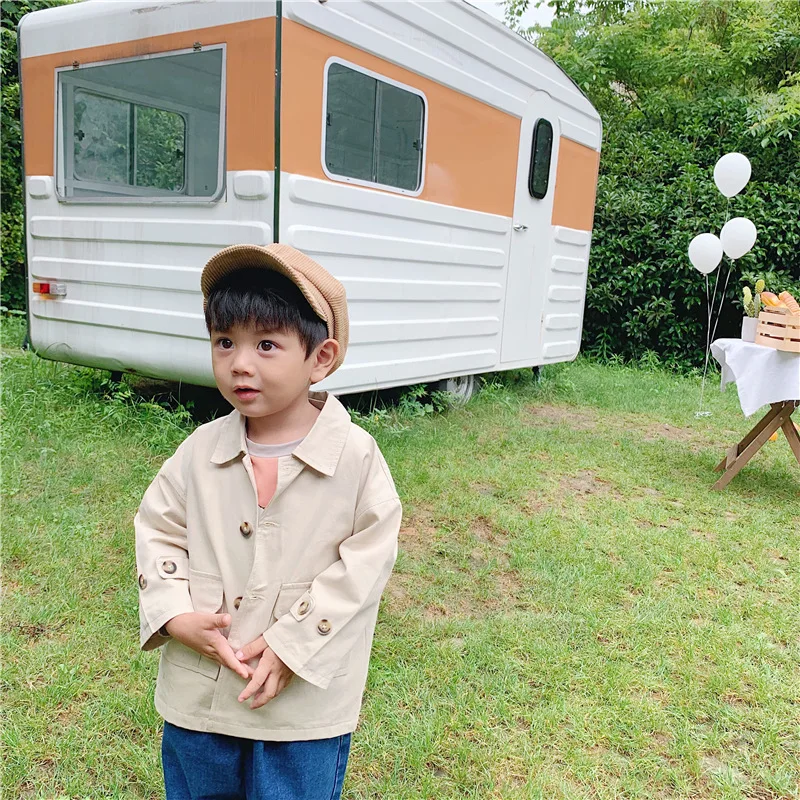 Weoneit Baby Boys Children Outerwear Coat Fashion Kids Jackets for Boy Spring Autumn Jacket Solid Children Clothing