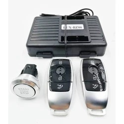 For Mercedes Benz ML/GL X166 Year 2013 to 2015 Car Add Push to Start Stop System Remote Starter System and Keyless Entry System