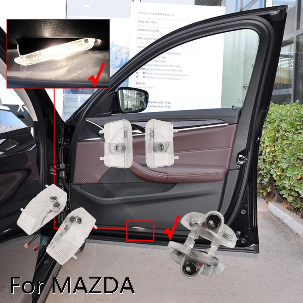Лазерный проектор для дверей автомобиля 2 шт. лампа Призрачная тень Mazda ATENZA 6 8 MAZDA6