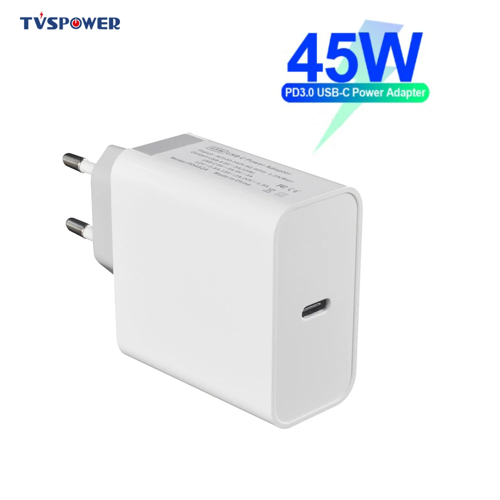 45W 20V 2.25A USB C зарядное устройство быстрое настенное зарядное устройство type-C мобильный телефон PD зарядное устройство для MacBook Air/iPhone X/8/samsung Galaxy S8