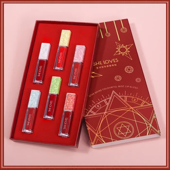 

Xilesi Star Lipstick Set Matte Matte Velvet Lip Glaze Moisturizing Lasting Non-stick Cup Lipstick