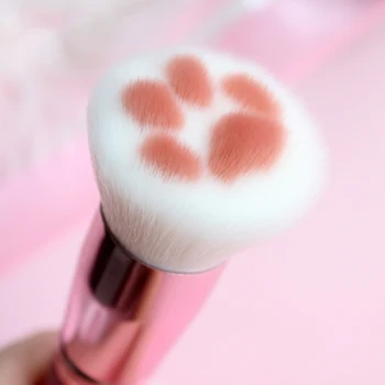 

Cat Claw Paw Makeup Brushes Cute Foundation Brush Powder Brush Long Lasting Concealer Blush Man-Made Fiber Hair Make Up Tool