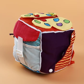 

Infants Learn to Dress Cloth Building Block Sensory Integration Toy Multi-functional Baby Rattle Educational Early Childhood new