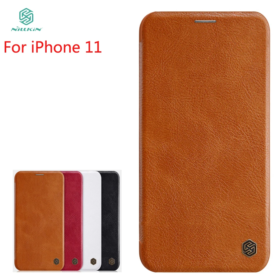 

For iPhone 11 Case Cover NILLKIN PU Leather Flip Case For iPhone 11 Cover High Quality Wallet Leather Case For iPhone 11 6.1''