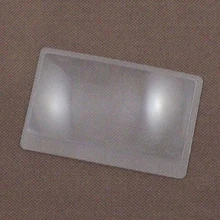 ABZC-3 X Magnifier Magnification Magnifying Fresnel Pocket Credit Card Size Transparent magnifying glass
