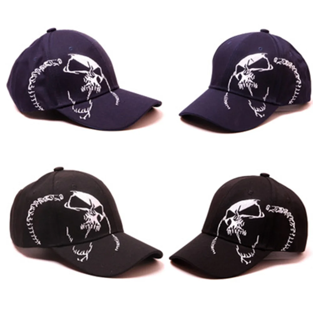 Модная мужская Кепка с вышитым черепом, хлопковая бейсбольная кепка s, Спортивная модная черная Женская армейская мужская Кепка, вязаная кепка в стиле хип-хоп