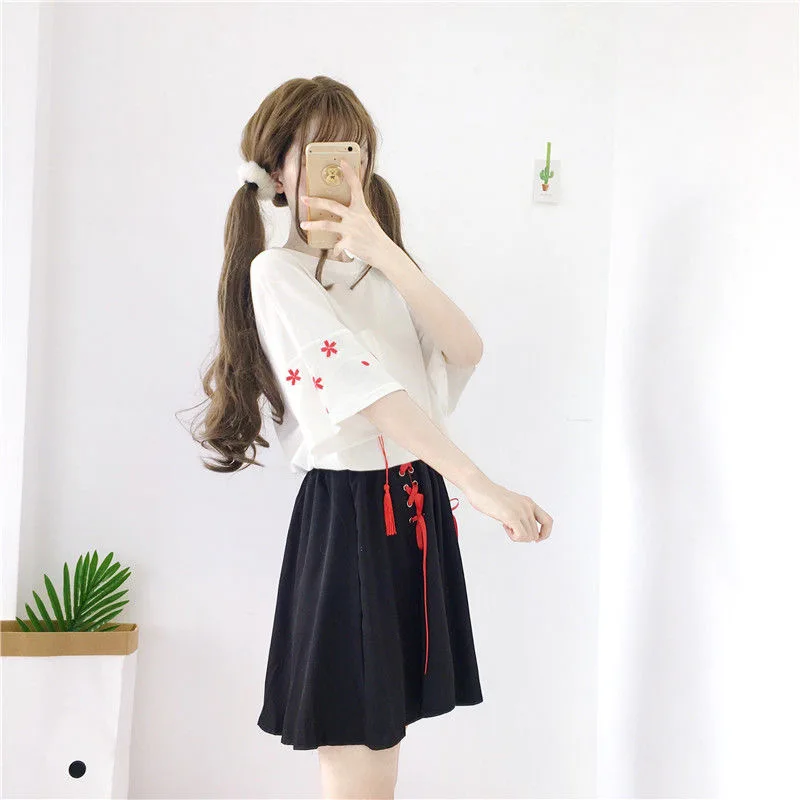 Japanese Traditional Printed Tops and Skirts (4 Designs)