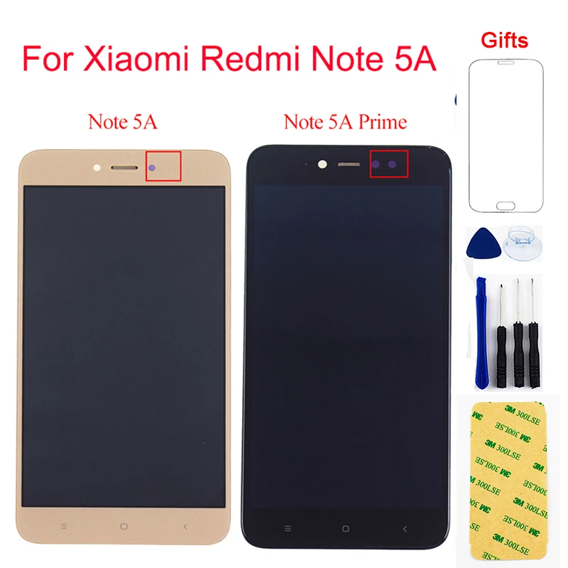 ЖК-дисплей для Xiaomi Redmi Note 5A Y1 / Lite Prime сенсорный ЖК-экран с дигитайзером в сборе